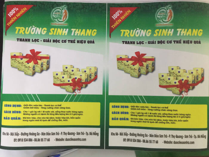 Trà thảo dược Trường Sinh Thang